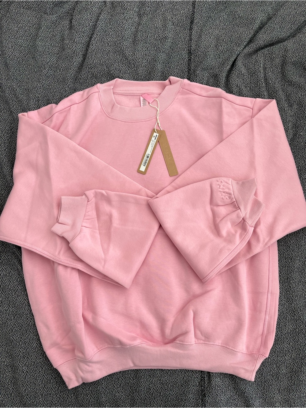 SKIMS Pastel Pink Crewneck Sweatshirt